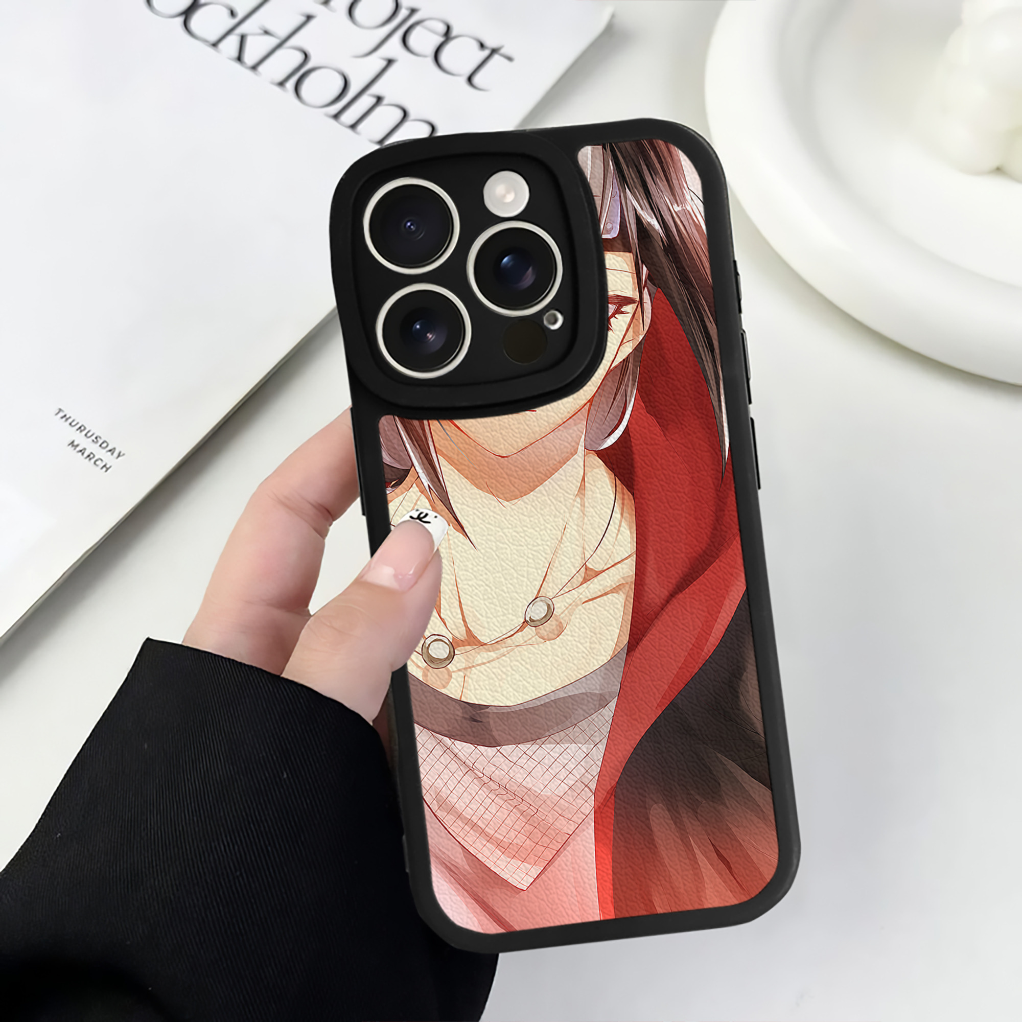 （画像用） NARUTO -ナルト- NARUTO -ナルト- 疾風伝 【iPhone 16シリーズ対応】シリコンスマホケース（レザー調） 材質：シリコン